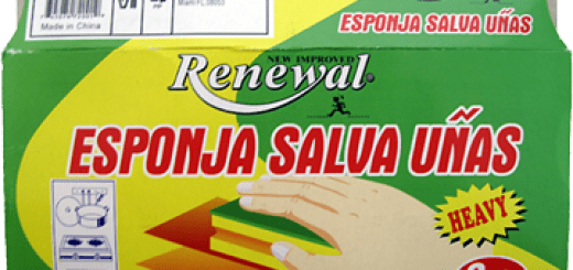 Esponja salva uñas de la marca Renewal.