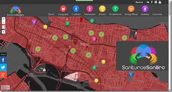 Cartografía Sonora del territorio Santurcino_autogiro arte actual