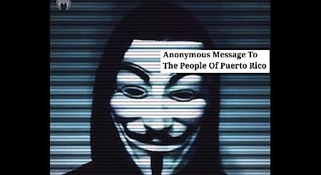 mensaje de anonymous a puerto rico