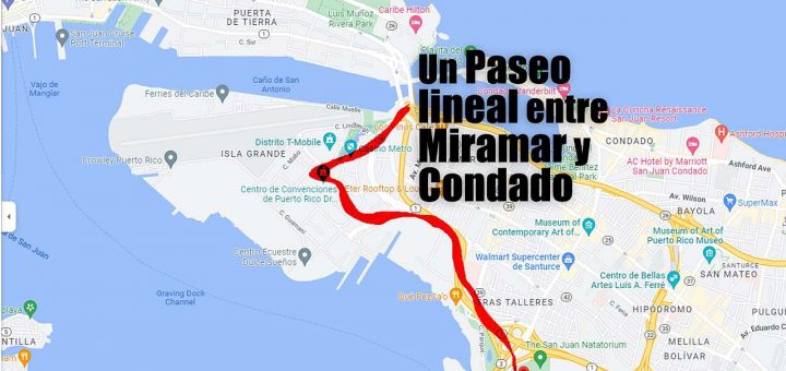 Paseo lineal entre Miramar y Condado