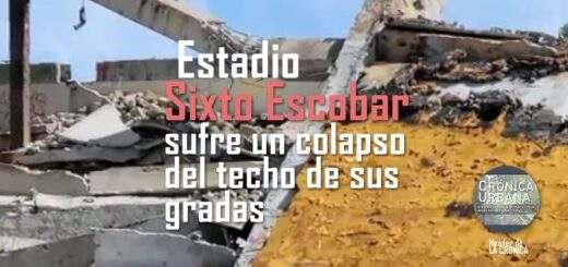 Estadio Sixto Escobar sufre un colapso del techo de sus gradas