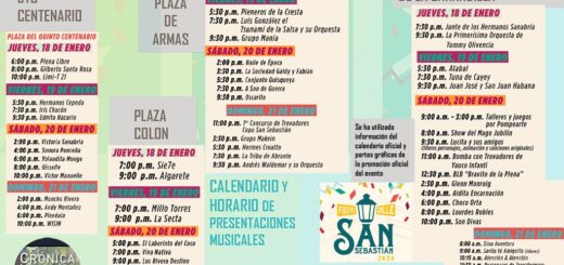 CALENDARIO MUSICAL Fiestas de la Calle San Sebastián 2024