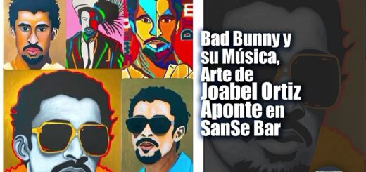Bad Bunny y su Música, Arte de Joabel Ortiz Aponte en SanSe Bar